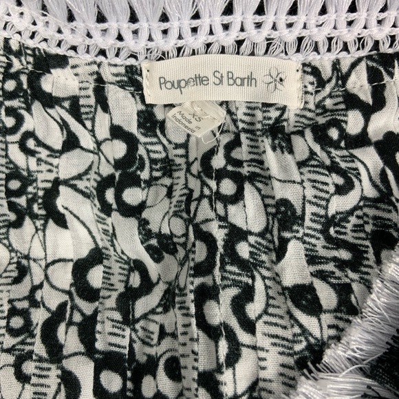 Poupette St Barth Sasha Mini Dress in Black/White Sz XS - Picture 8 of 8